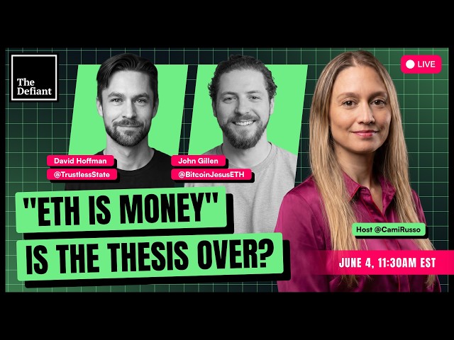 🟢 LIVE - "ETH IS MONEY" — IS THE THESIS OVER? | David Hoffman vs. John Gillen