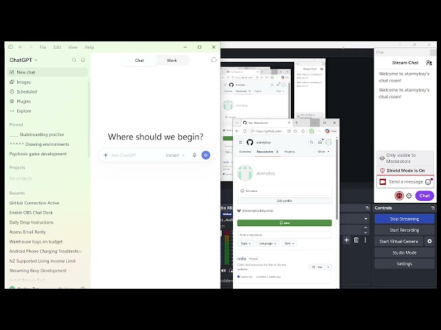 [nz] Building a Psychosis game in Rust with AI | Twitch VOD #1