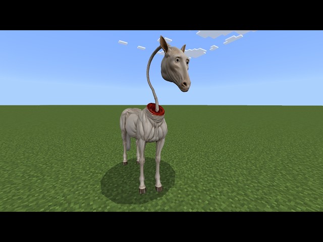 the creepy horse addon #minecraft