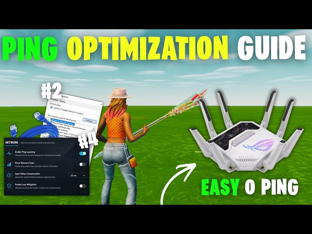 Best *FREE* Network Optimization Guide For Any Game! *0 PING & 0 DELAY* (Fix Ping Bug)
