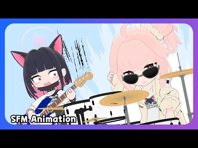 breakcore in a nutshell but it's Blue Archive [SFM/BA Animation]