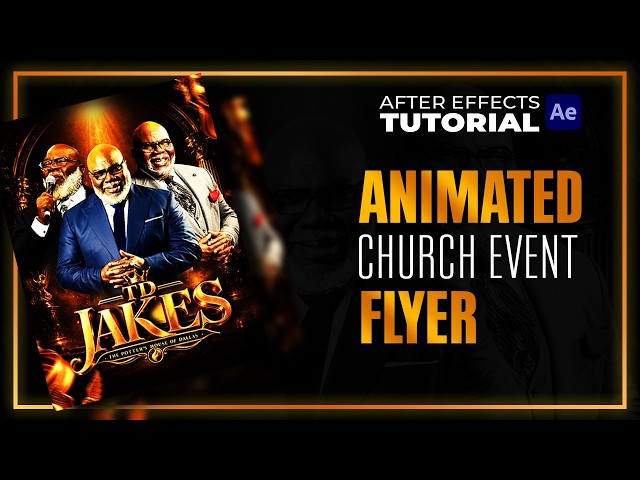 Animated Church Event Flyer In After Effects | After Effects Tutorial