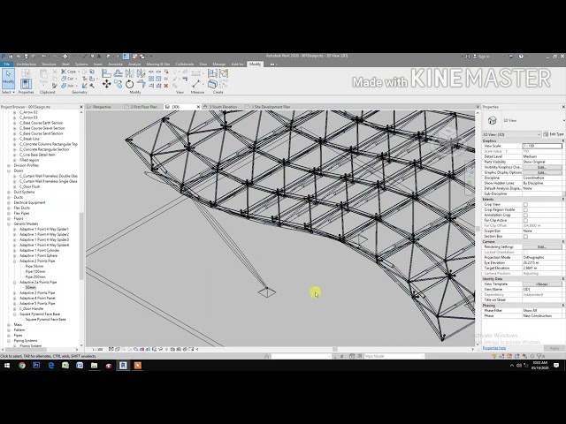 RD001 Custom Parametric Space Frame in Revit