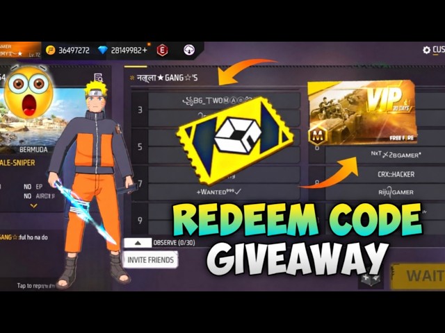 LIVE FREE FIRE CUSTOM ROOM II FF LIVE REDEEM CODE & DIAMOND GIVEAWAY #FREEFIRE #FFLIVE