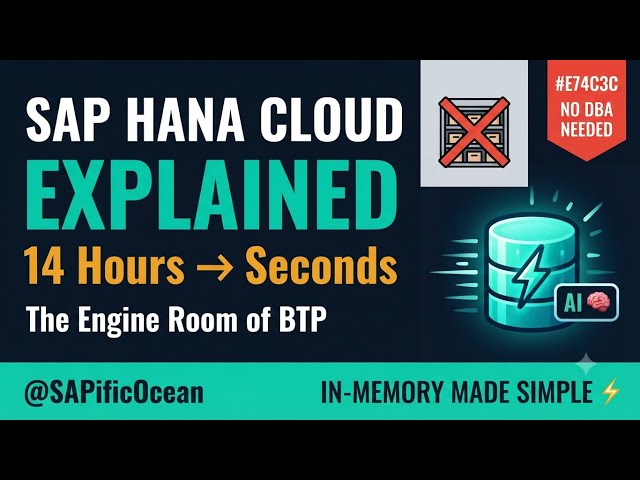 SAP HANA Cloud Explained: 14-Hour Reports → Seconds | In-Memory Database Made Simple