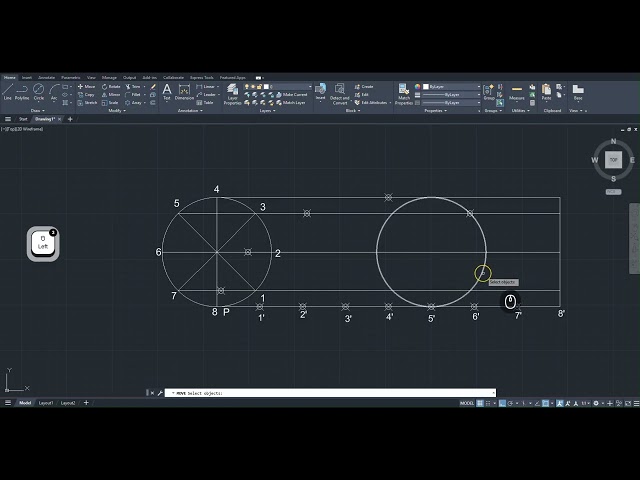 Expt 2 Q4 Cycloid - Engineering Graphics 26MEE1002L