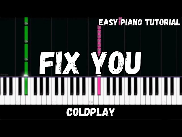 Coldplay - Fix You (Easy Piano Tutorial)