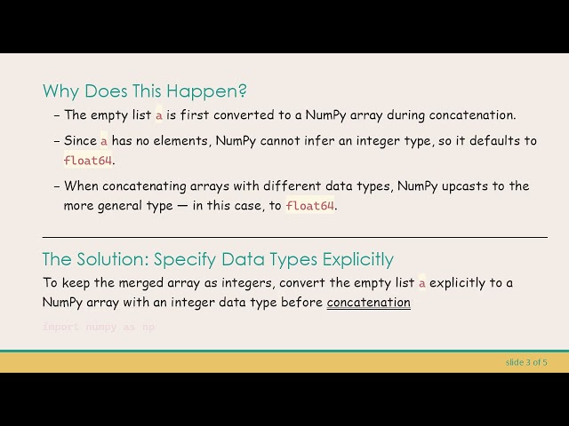 Merging NumPy Arrays Without Changing Integer Data Types