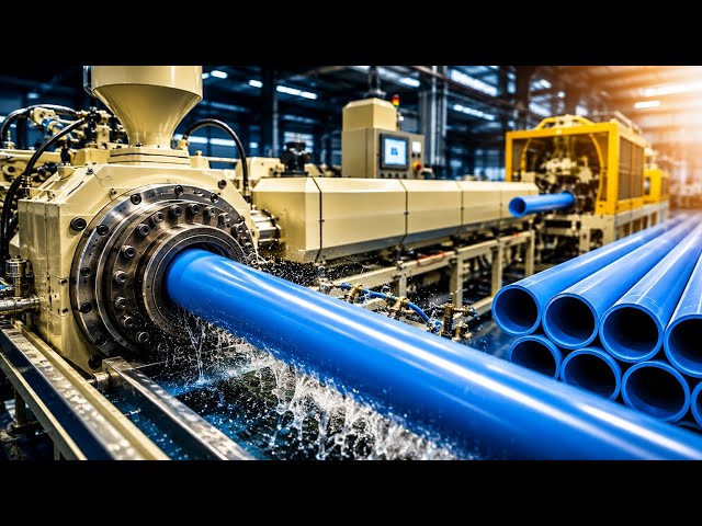 Unique Process of Making Insanely Satisfying Plastic Pipe Extrusion | inside mass production Factory