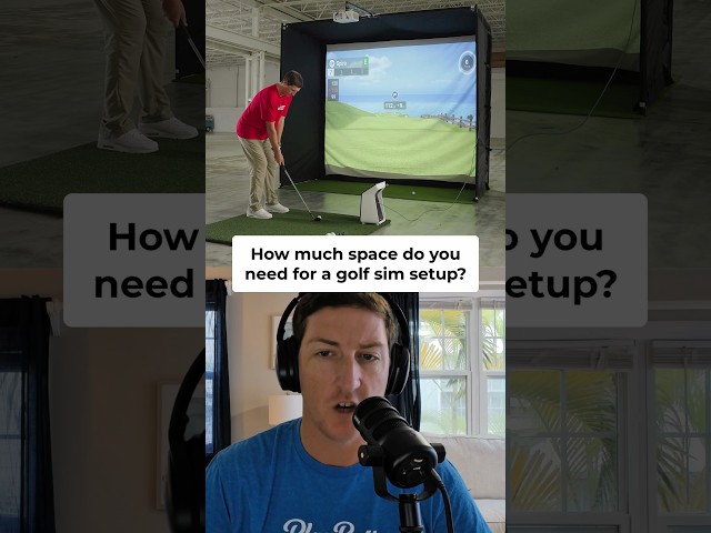 How much space do you need to build a golf simulator?