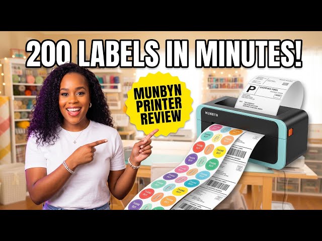 MUNBYN Thermal Label Printer: Shipping Labels, Stickers & More!
