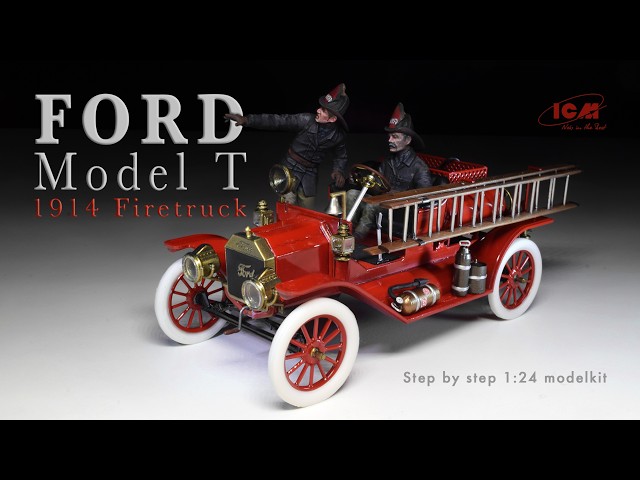 Ford T Firetruck Model Kit Build 🔥 Step-by-Step Vintage Fire Engine Assembly