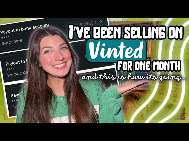 My first month selling on VINTED!!! How much $$$ I've made & is it worth it?!? + the pros and cons!