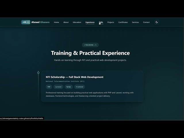 Full-Stack Developer Portfolio Website