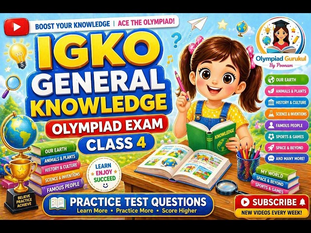 IGKO PRACTICE TEST CLASS 4 International General Knowledge Olympiad | Olympiad Preparation