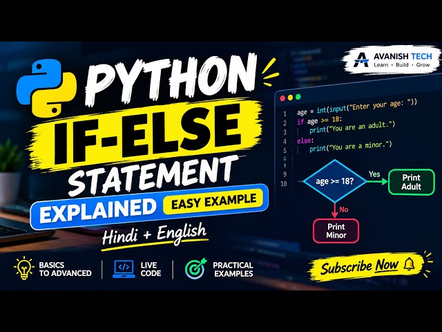 Python If-Else Statement Explained | Easy Example | in english