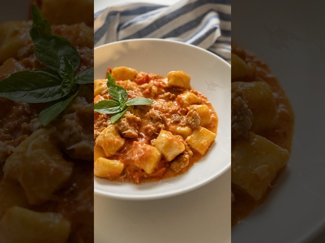 Gnocchi with Sausage and Vodka Sauce