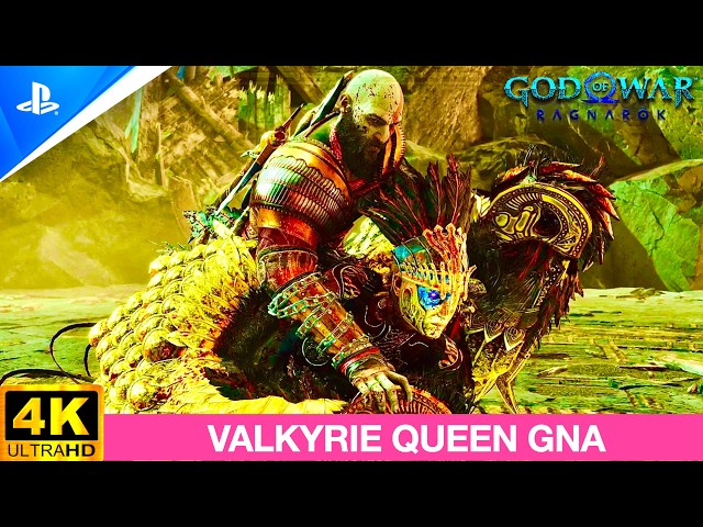 VALKYRIE QUEEN GNA Boss Fight (No Commentary) #godofwar #godofwarragnarok #kratos #freya #gamer #ps5