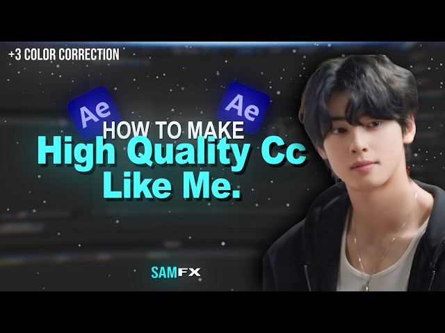 Make Color Correction Like @SamFxAM ❤️‍🔥| SAMFX | AFTER EFFECTS