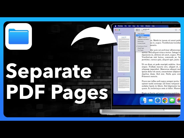 How To Split PDF Pages To Separate Files On Mac