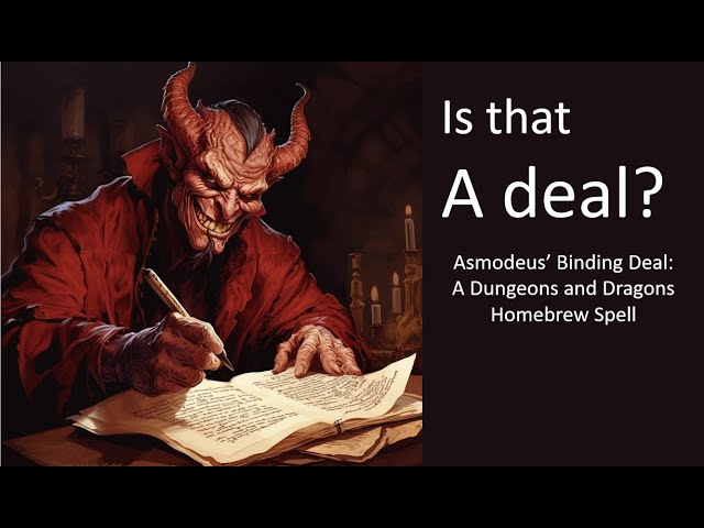 Making Deals Magical in DnD!