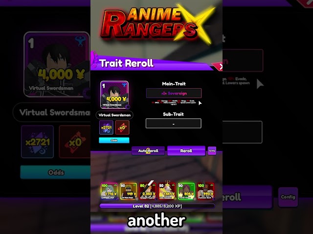 Getting The 0.1% Sovereign On Kirito In Anime Rangers X Roblox! #arx #animerangerx #roblox #fyp #upd