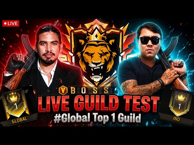 FREE FIRE TOP 1 BOSS GUILD LIVE TEST  🔴 FREE FRIE LIVE #freefire #freefireshorts