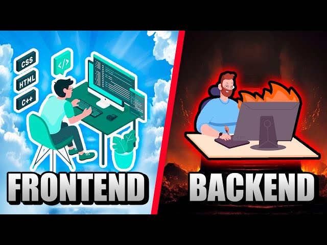 💻 WHAT is the DIFFERENCE between a frontend and backend DEVELOPER? 💻 | What is frontend and backend