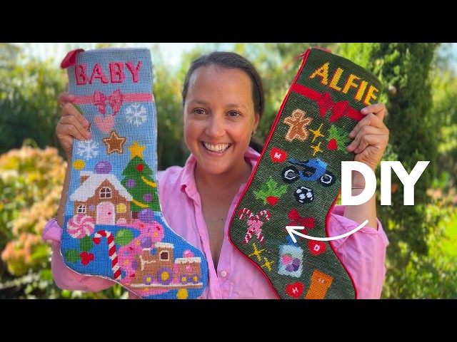 How to make a personalised needlepoint stocking (even if you're a beginner)