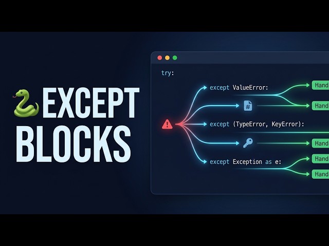 🐍 90 Various forms of except blocks
