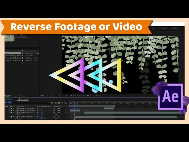 After Effects Tutorial : How to Reverse Footage or Video