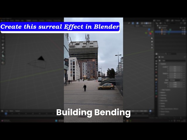Day 15 Making Building Bend VFX in Blender