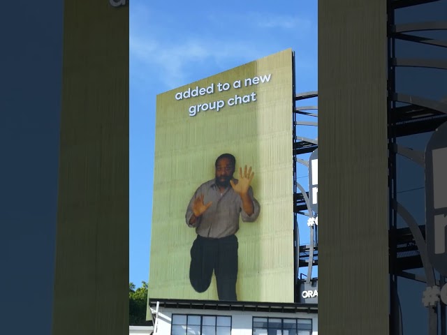 Added to a New Group Chat Billboard Sunset Blvd Los Angeles California September 25, 2026
