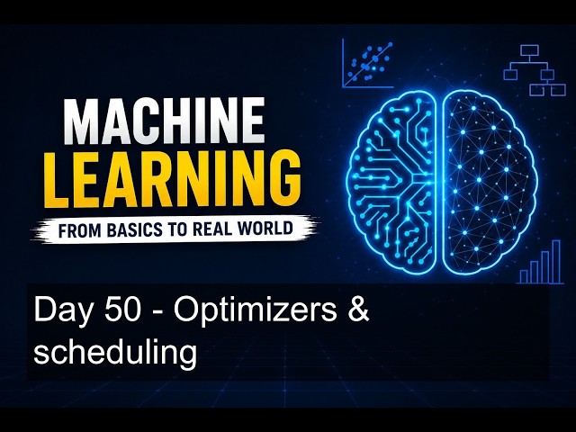 Day 50 - Optimizers & scheduling