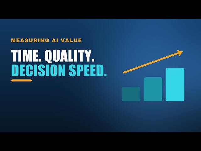 Measure AI Value in Finance: Time, Quality and Decision Speed