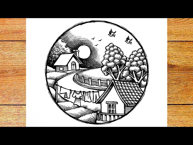 Learning beautiful pencil drawing