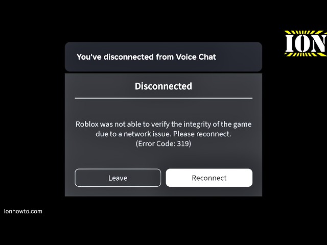 Fix Roblox was not able to verify the game integrity Error Code 317 and Error Code 319