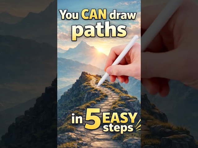You CAN draw paths in 5 EASY steps  #procreatetutorial  #procreatedrawing  #procreatepainting