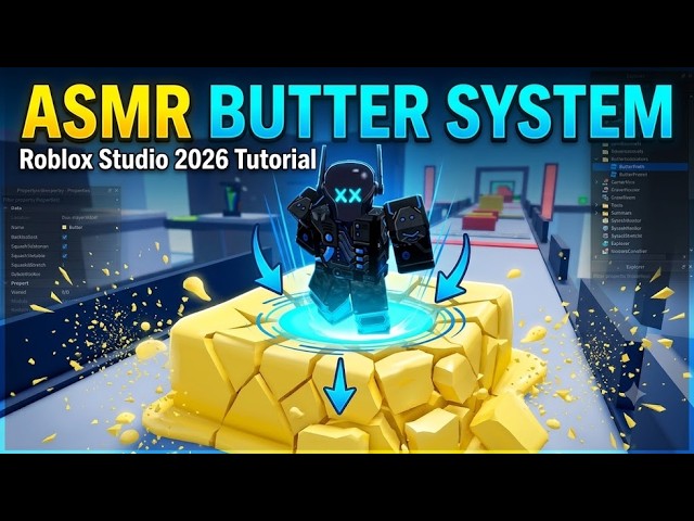 How to Make ASMR Butter Squish System in Roblox Studio (2026 Tutorial) | Break & Satisfying Effects