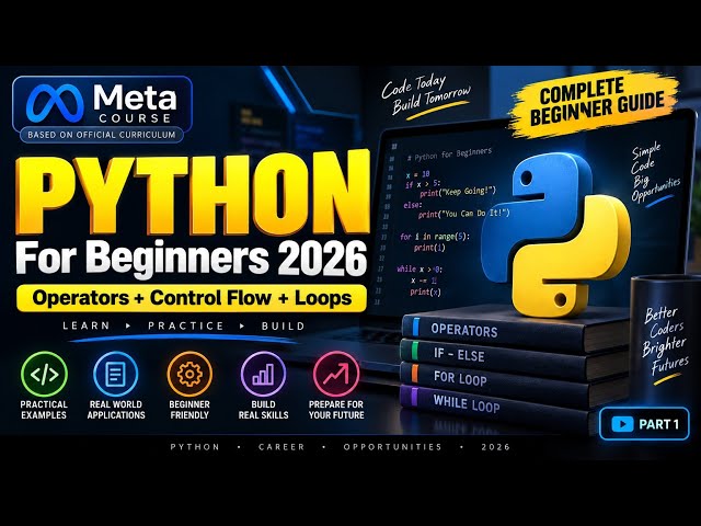 🐍 Python for Beginners 2026 — Learn Python & Build Your Coding Skills From Scratch! 🚀