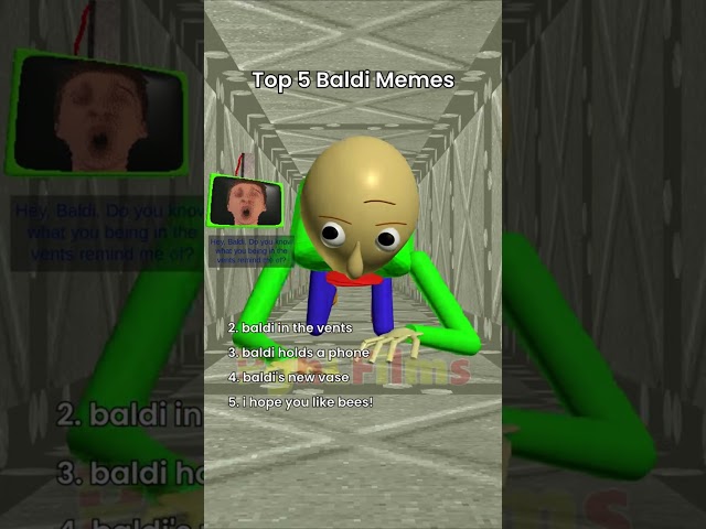 Top 5 Baldi Memes, but everyone has their actual voice #baldisbasics #shorts