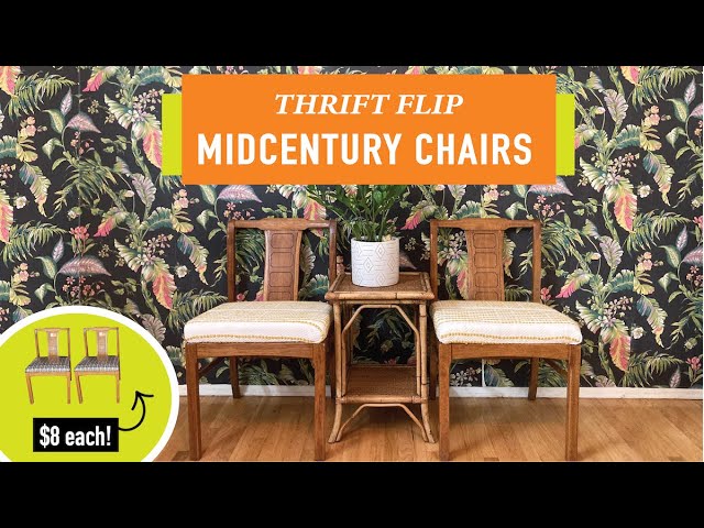 Making Over Midcentury Chairs | Easy Furniture Flip