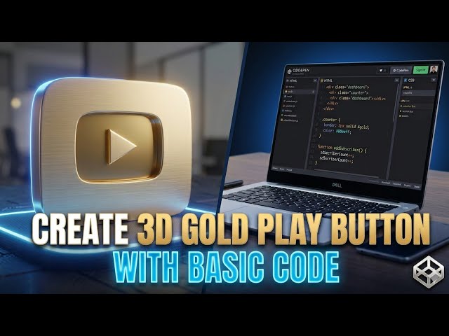 Create your YouTube Golden play button  through basic coding in just 1 minute! 🤯 | Basic coding  