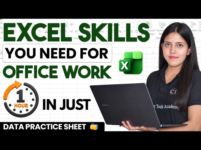 Office Level MS Excel Skills | Learn Basic to Advanced Excel in Just 40 Minutes | CTA