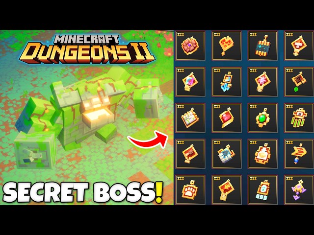 How to find the SECRET BOSS & find all 9 HIDDEN TALISMANS in Minecraft Dungeons 2!