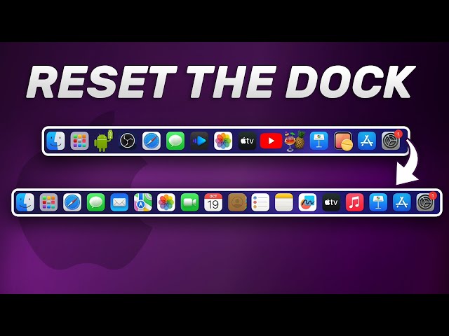 Reset Your MacOS Dock in SECONDS!