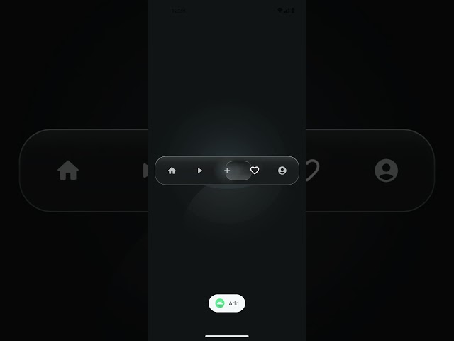 Created a liquid glass styled navigation bar in android jetpack compose