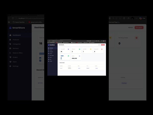 I Built a Complete E-Commerce Website (Admin Panel) — FREE Source Code #githubpages #adminpanel