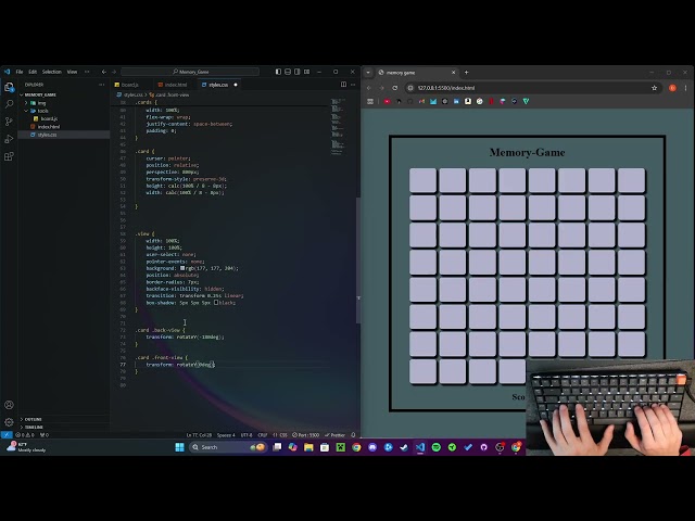 I Built a Memory Matching Game With JavaScript | No Commentary