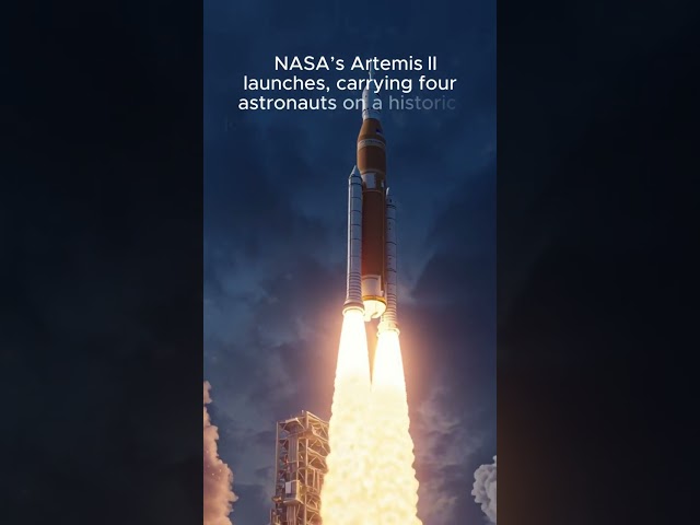 Artemis II Launches to the Moon 🚀🌕 #Artemis #NASA #MoonMission #SpaceLaunch